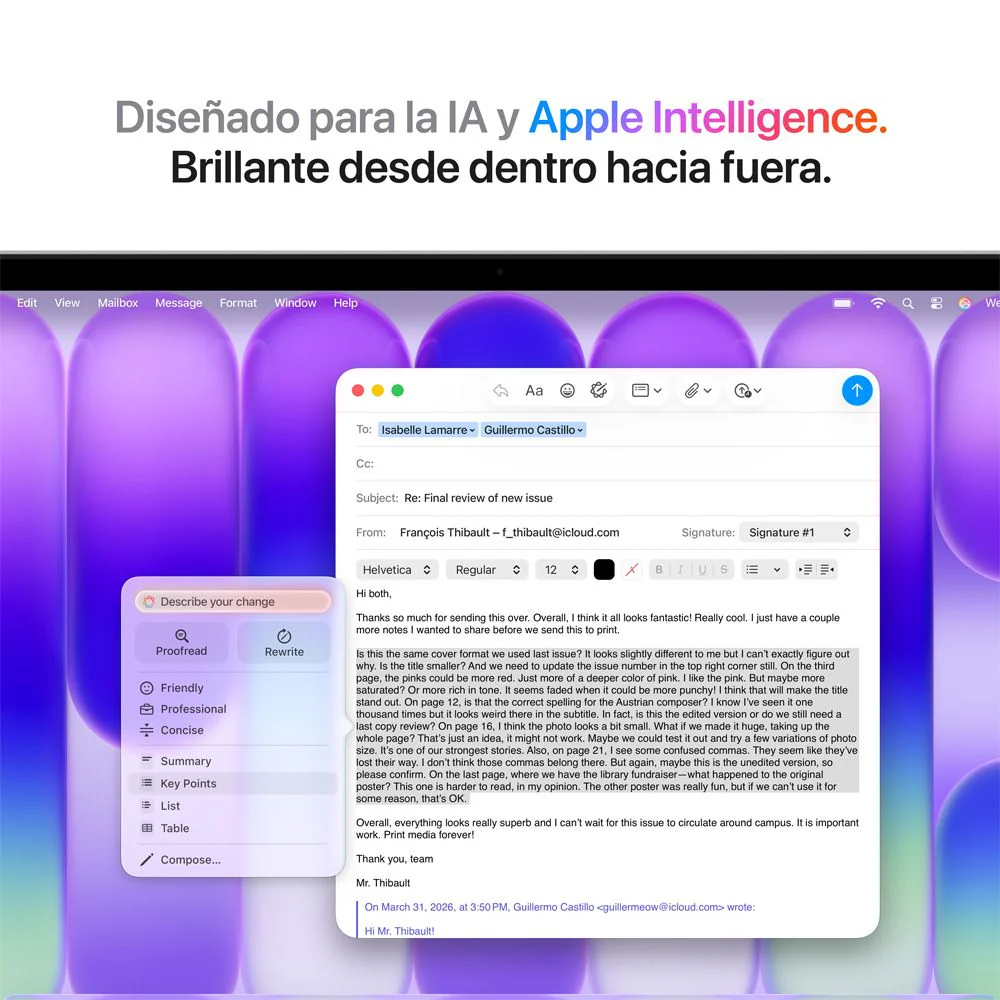 MacBook Neo de 13 pulgadas: Chip A16 Pro de Apple con CPU de 6 núcleos y GPU de 5 núcleos, Magic Keyboard con Touch ID, 512 GB SSD - Plata - Image 7