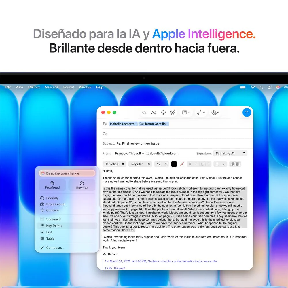 MacBook Neo de 13 pulgadas: Chip A16 Pro de Apple con CPU de 6 núcleos y GPU de 5 núcleos, Magic Keyboard con Touch ID, 512 GB SSD - Índigo - Image 7