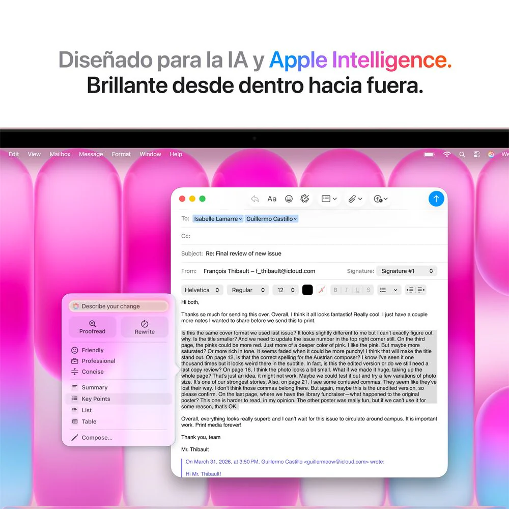 MacBook Neo de 13 pulgadas: Chip A16 Pro de Apple con CPU de 6 núcleos y GPU de 5 núcleos, Magic Keyboard con Touch ID, 512 GB SSD - Rosa rubor - Image 7