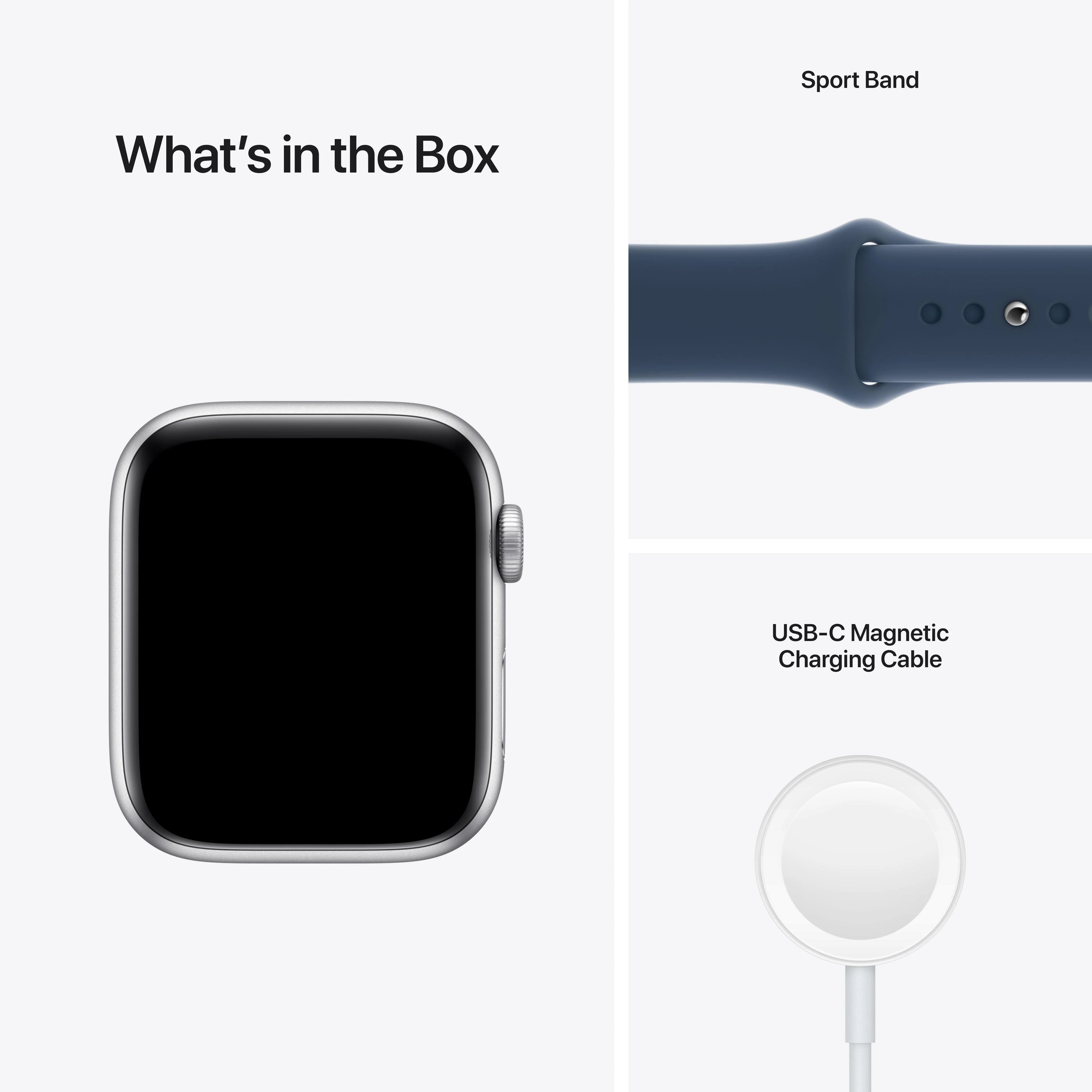 Apple Watch SE (GPS) - Caja de aluminio en plata de 44 mm - Correa deportiva en color abismo - Talla única - Image 7