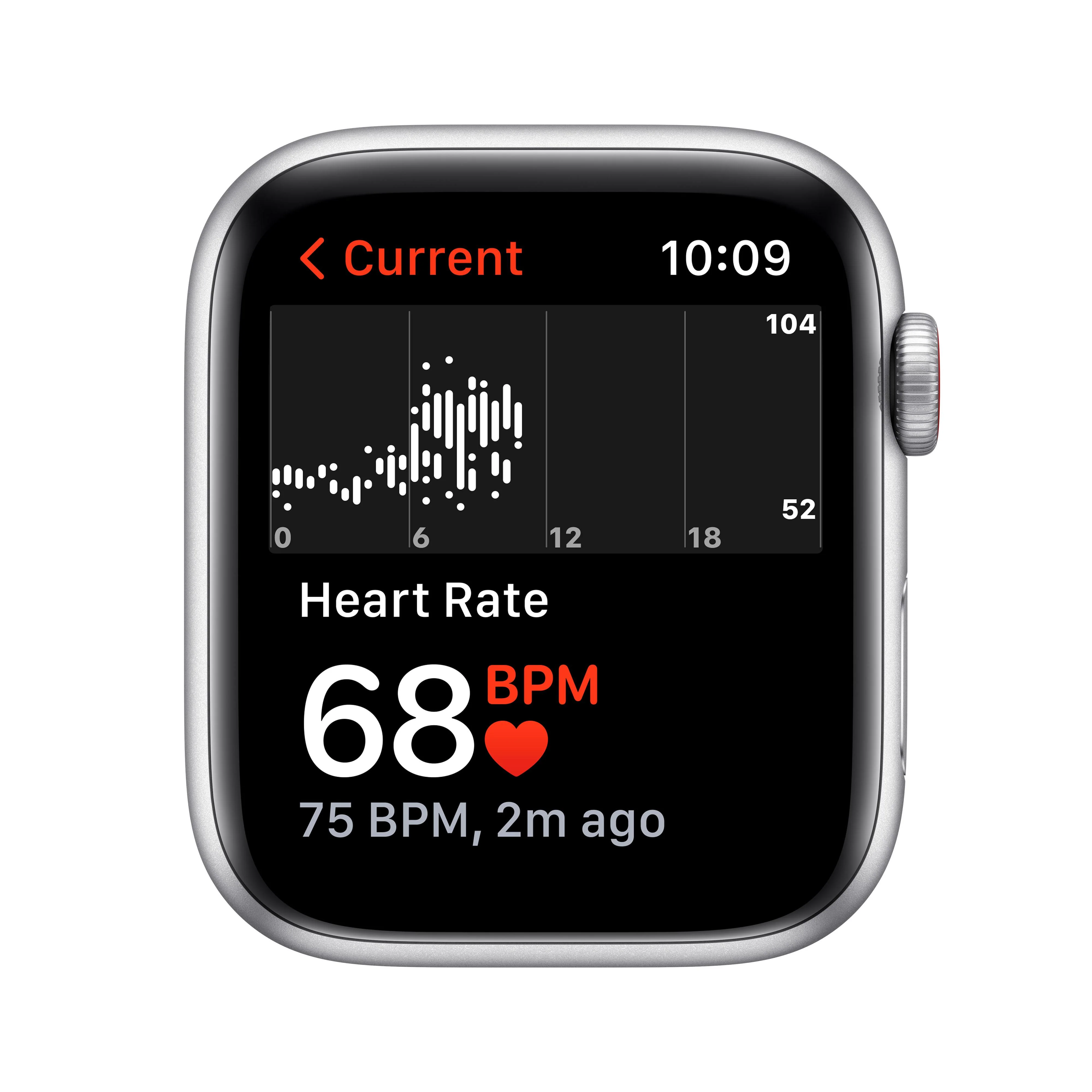 Apple Watch SE (GPS + Cellular) - Caja de aluminio en plata de 44 mm - Correa deportiva en color abismo - Talla única - Image 4