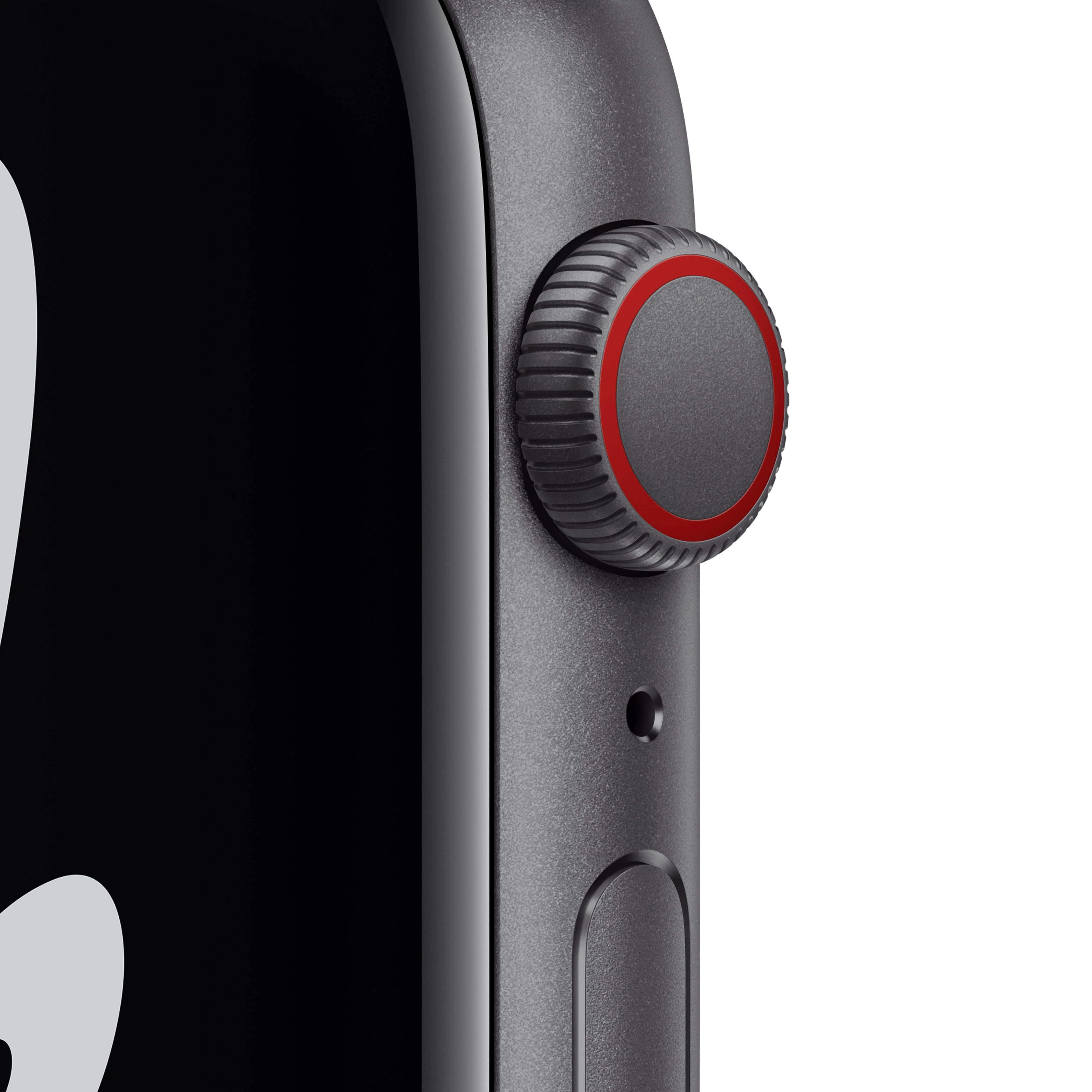 Apple Watch Nike SE (GPS+Cellular) - Caja de aluminio en gris espacial 44 mm - Correa Nike Sport antracita/negra - Talla única - Image 2