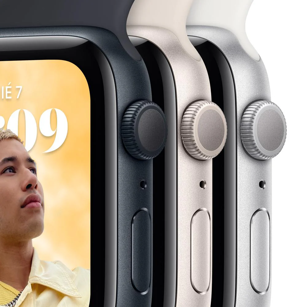 Apple Watch SE (GPS) - Caja de aluminio en blanco estrella de 40 mm - Correa deportiva blanco estrella - Talla única - Image 3