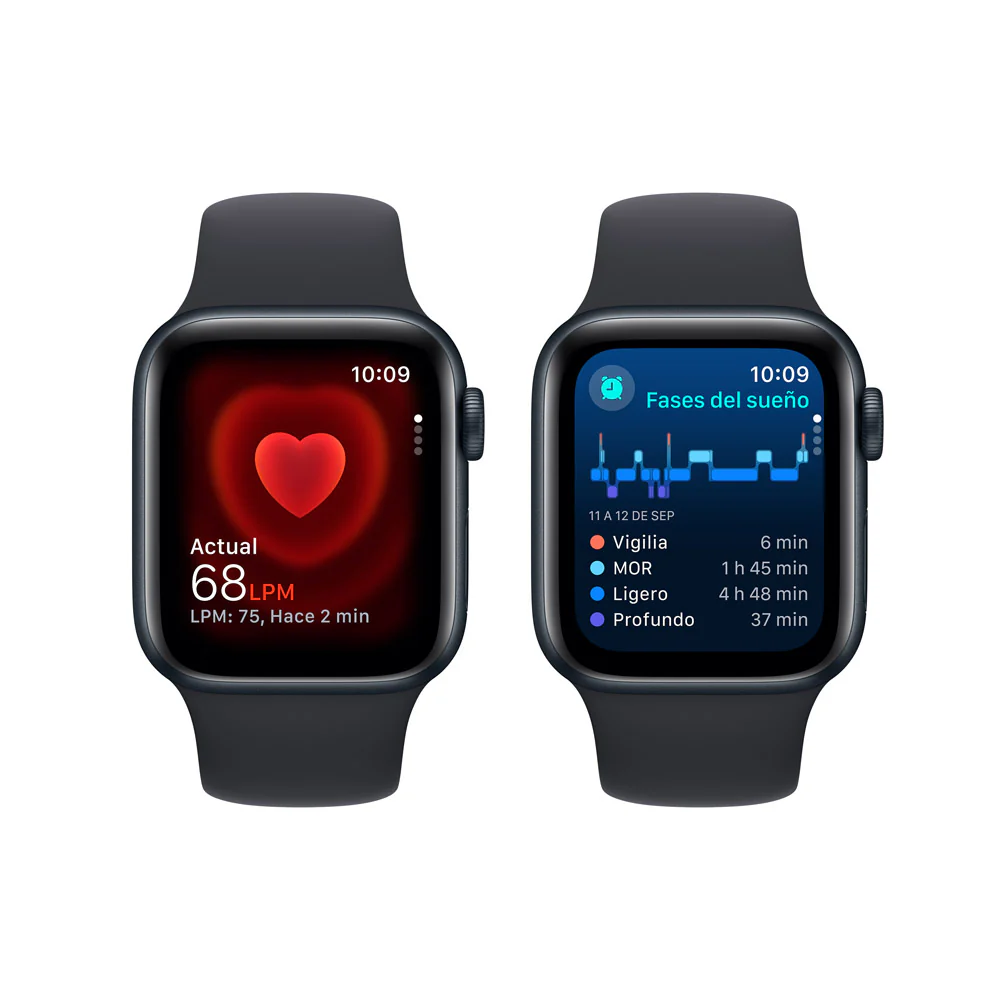 Apple Watch SE GPS + Cellular • Caja de aluminio color medianoche de 40 mm • Correa deportiva color medianoche - S/M - Image 5
