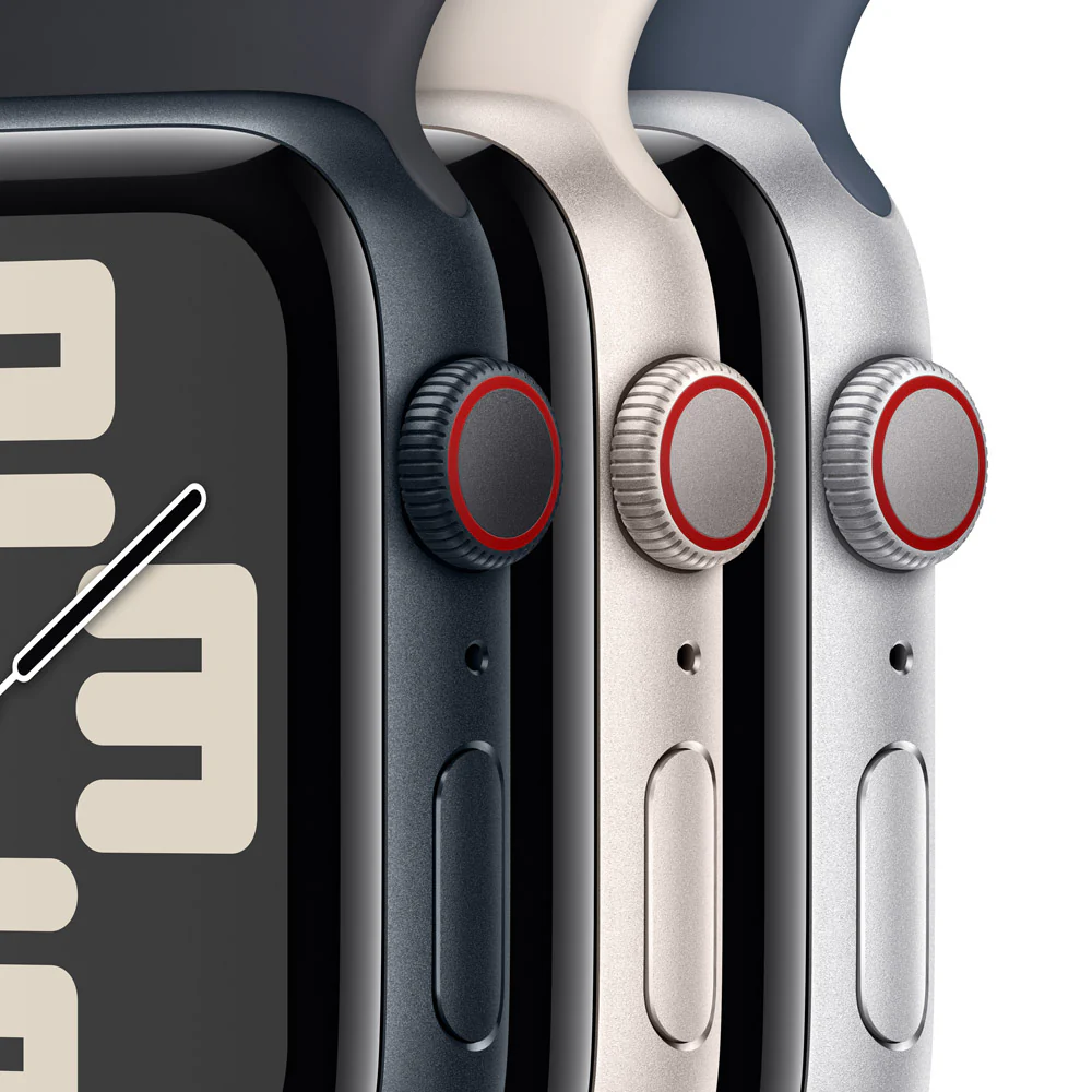 Apple Watch SE GPS + Cellular • Caja de aluminio color medianoche de 44 mm • Correa deportiva color medianoche - M/L - Image 3