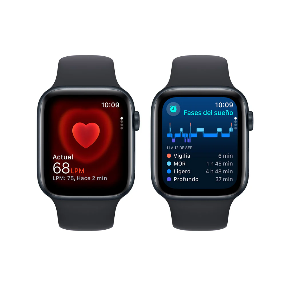 Apple Watch SE GPS + Cellular • Caja de aluminio color medianoche de 44 mm • Correa deportiva color medianoche - M/L - Image 5