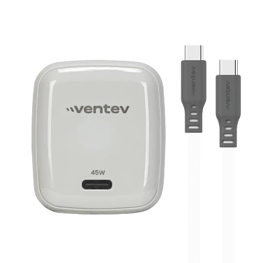 ADAPTADOR VENTEV DE PARED 45W + CABLE DE CARGA 240W USB-C - Image 2
