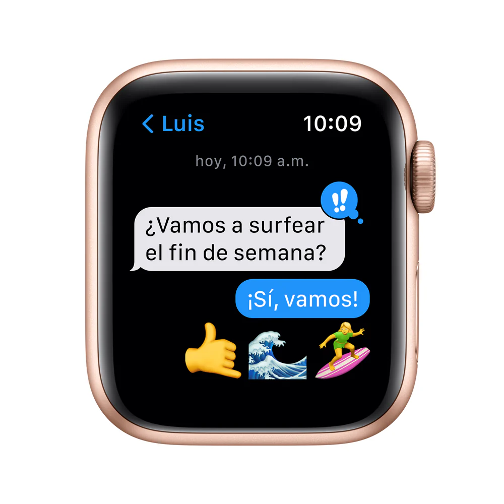 Apple Watch SE (GPS) - Caja de aluminio en oro de 40 mm - Correa deportiva blanco estrella - Talla única - Image 6