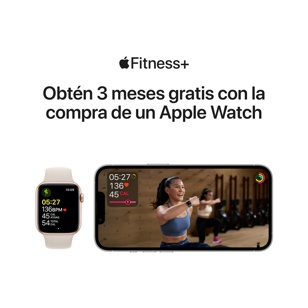 Apple Watch SE (GPS) - Caja de aluminio en oro de 40 mm - Correa deportiva blanco estrella - Talla única - Image 9