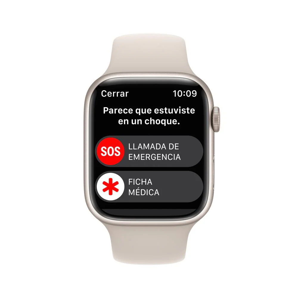 Apple Watch Series 8 (GPS + Cellular) - Caja de aluminio en blanco estrella de 45 mm - Correa deportiva blanco estrella - Talla única - Image 6