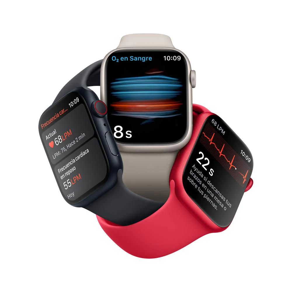 Apple Watch Series 8 (GPS + Cellular) - Caja de aluminio (PRODUCT)RED de 45 mm - Correa deportiva (PRODUCT)RED - Talla única - Image 5