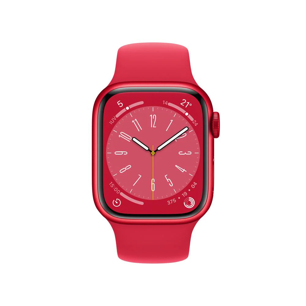 Apple Watch Series 8 (GPS) - Caja de aluminio (PRODUCT)RED de 41 mm - Correa deportiva (PRODUCT)RED - Talla única - Image 2