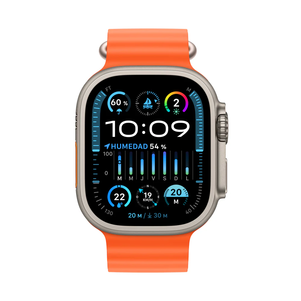 Apple Watch Ultra 2 GPS + Cellular • Caja de titanio de 49 mm • Correa Ocean naranja - Image 2