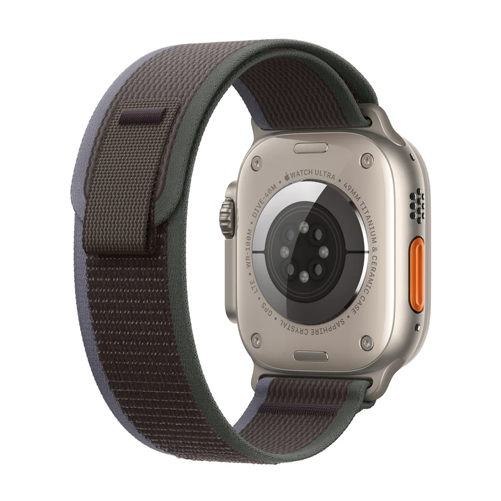 Apple Watch Ultra 2 GPS + Cellular • Caja de titanio de 49 mm • Correa Trail azul/negra - M/L - Image 3