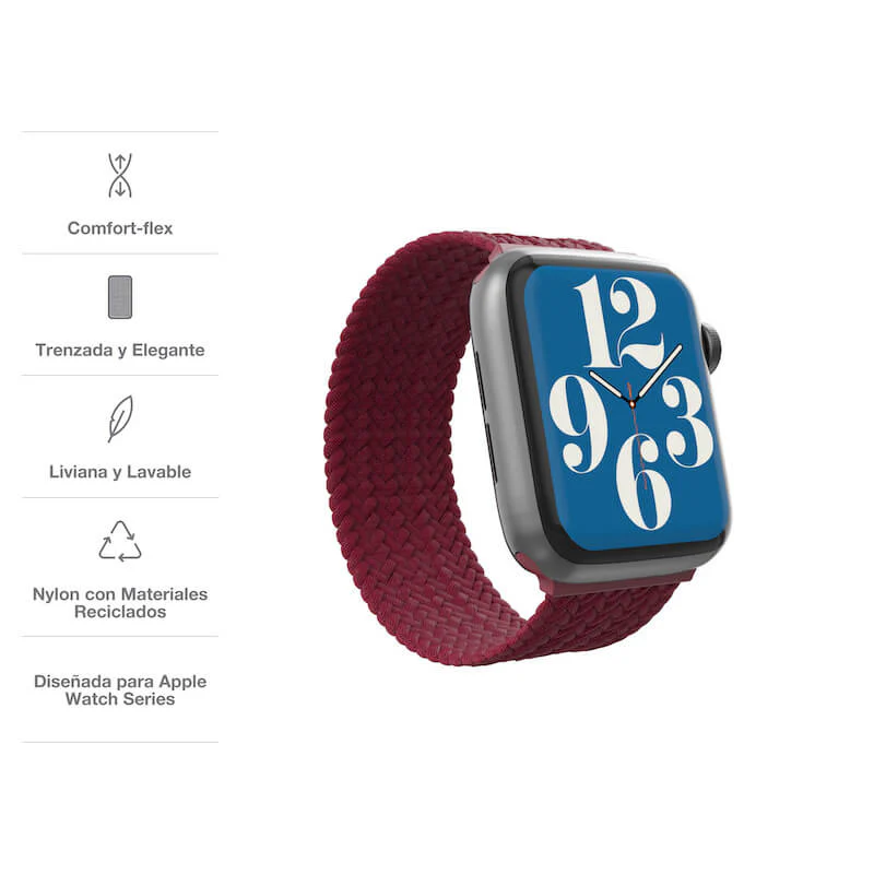BANDA GEAR4 PARA APPLE WATCH DE 41/40/38MM S - BORGOÑA - Image 3