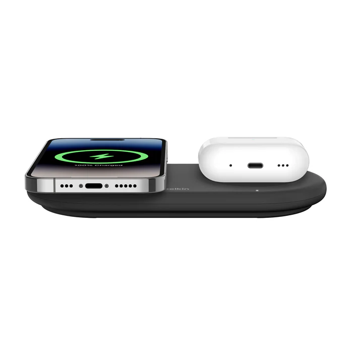 BASE DE CARGA BELKIN 2 EN 1 AW + IPH QI2 15W BLACK - Image 4