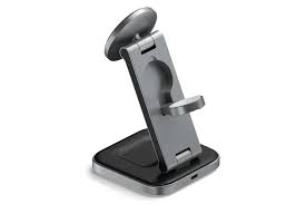 BASE DE CARGA SATECHI PLEGABLE 3 EN 1 QI2 MAGSAFE SPACE GRAY - Image 2