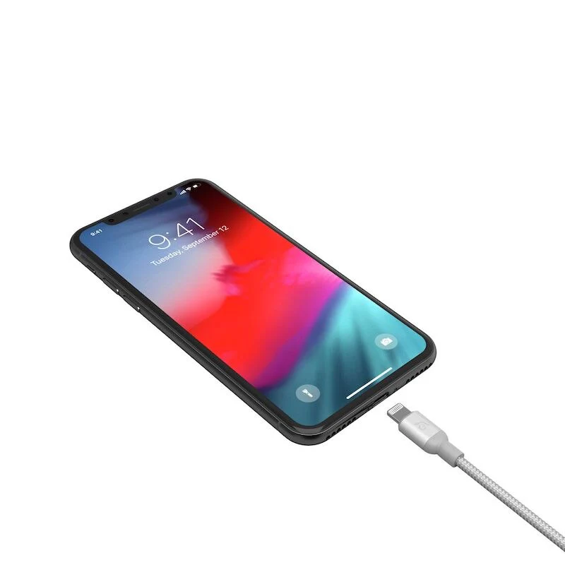Cable Adam Elements PeAk II C120B USB-C a Lightning de 120cm - Plata - Image 3