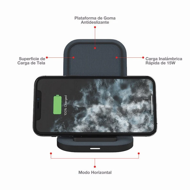 BASE DE CARGA MOPHIE WIRELESS STAND 15W - NEGRO - Image 2