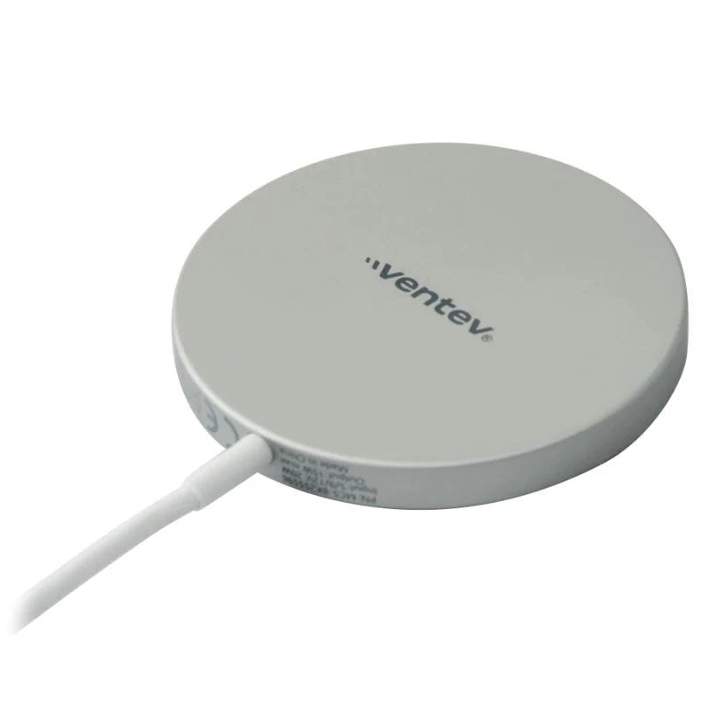 Cargador Magnético Inalámbrico con MagSafe VENTEV de 15W 1 Metro - Gris - Image 3