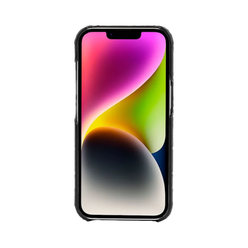 Case Coach Slim Envoltura De Cuero En Relieve Para iPhone 14- Negro - Image 3