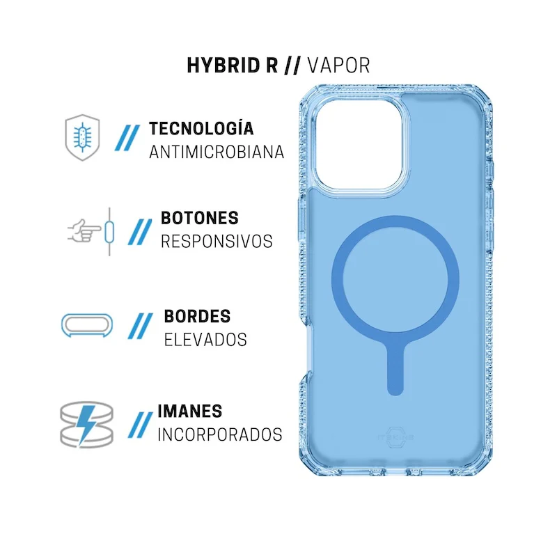 CASE ITSKINS HYBRID R IPH 16 PR BLU - Image 5