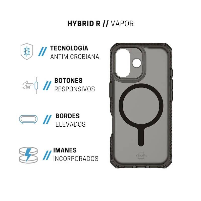 CASE ITSKINS HYBRID R VAPOR MAGSAFE IPHONE 17 SMOK - Image 5