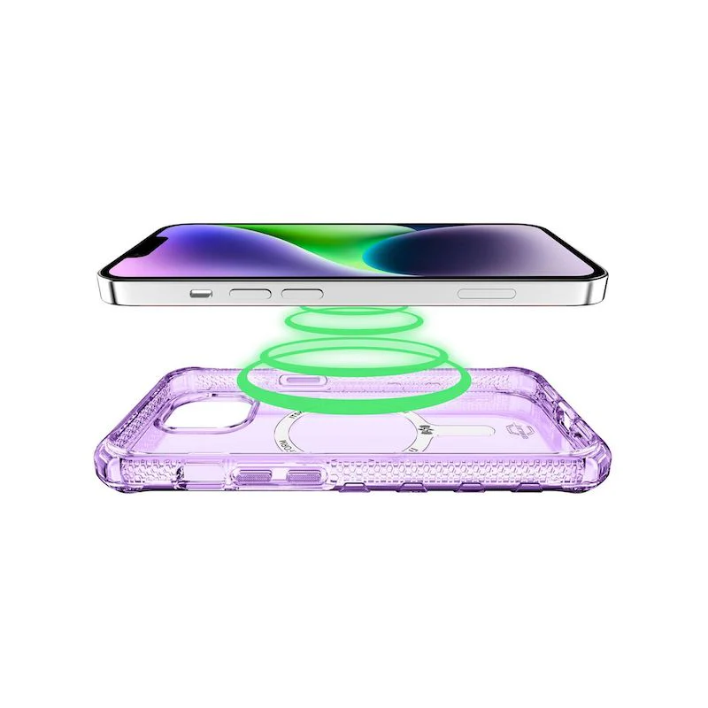Case ITSKINS SUPREME MAGCLEAR Para iPhone 13/14 - Purpura - Image 4