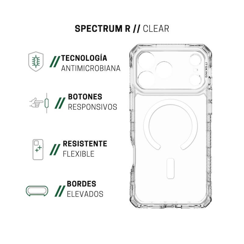 CASE ITSKINS SUPREMER CLEAR MAGSAFE IPHONE 17 PRO MAX CLEARWHITE - Image 2