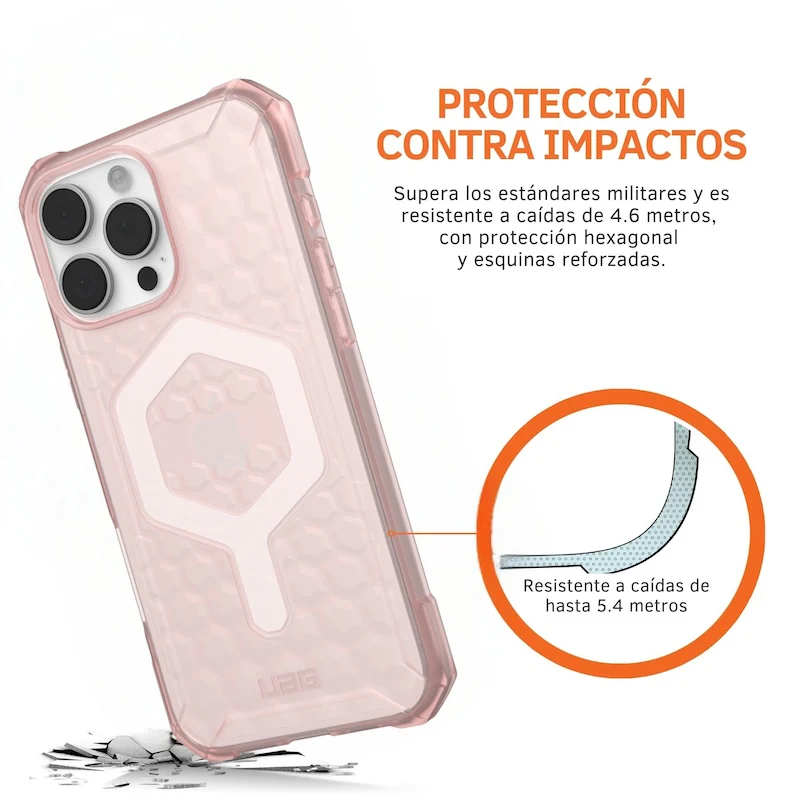 CASE UAG ESSENTIAL ARMOR IPH 16 PM PNK - Image 4