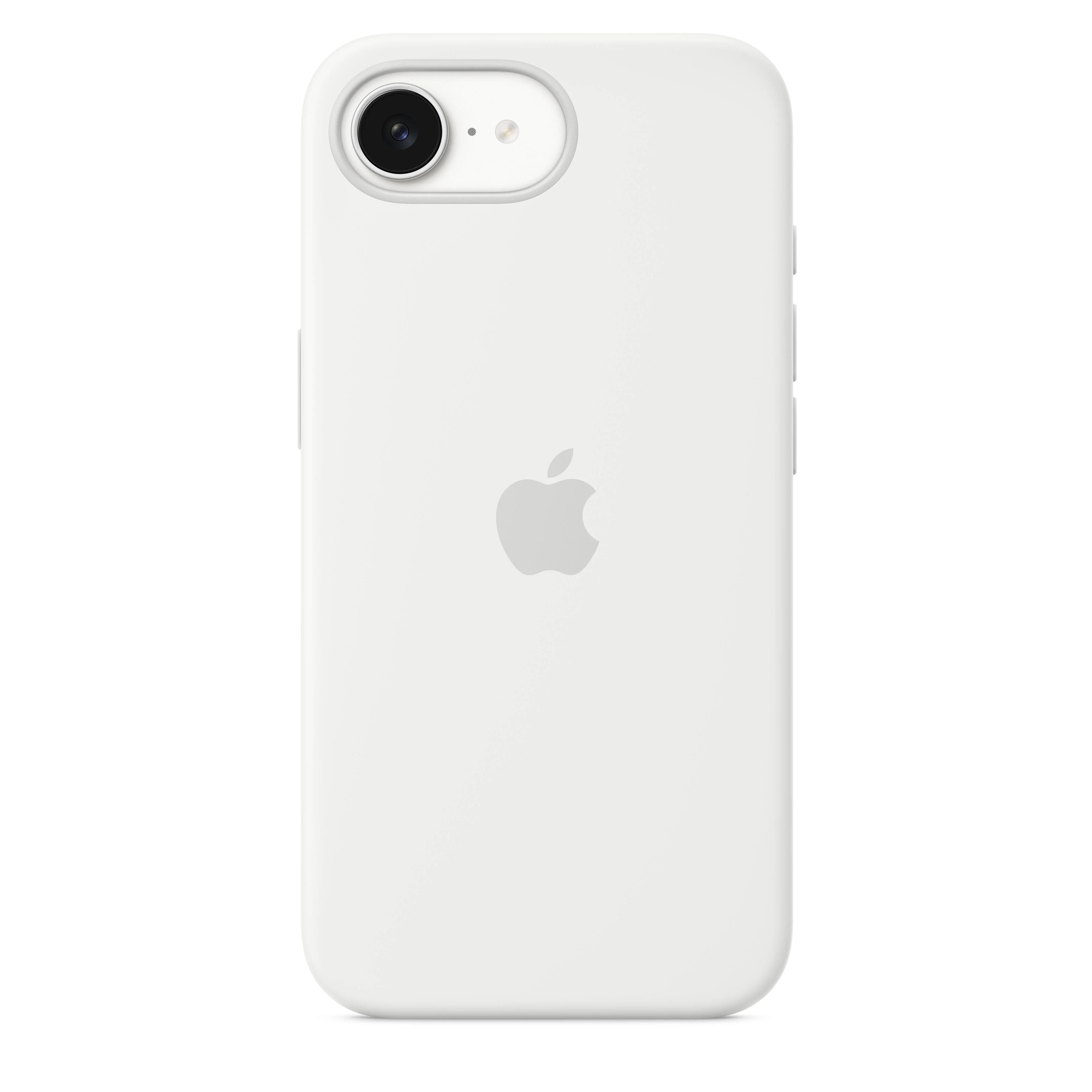 Funda de silicón para el iPhone 16e – Blanco