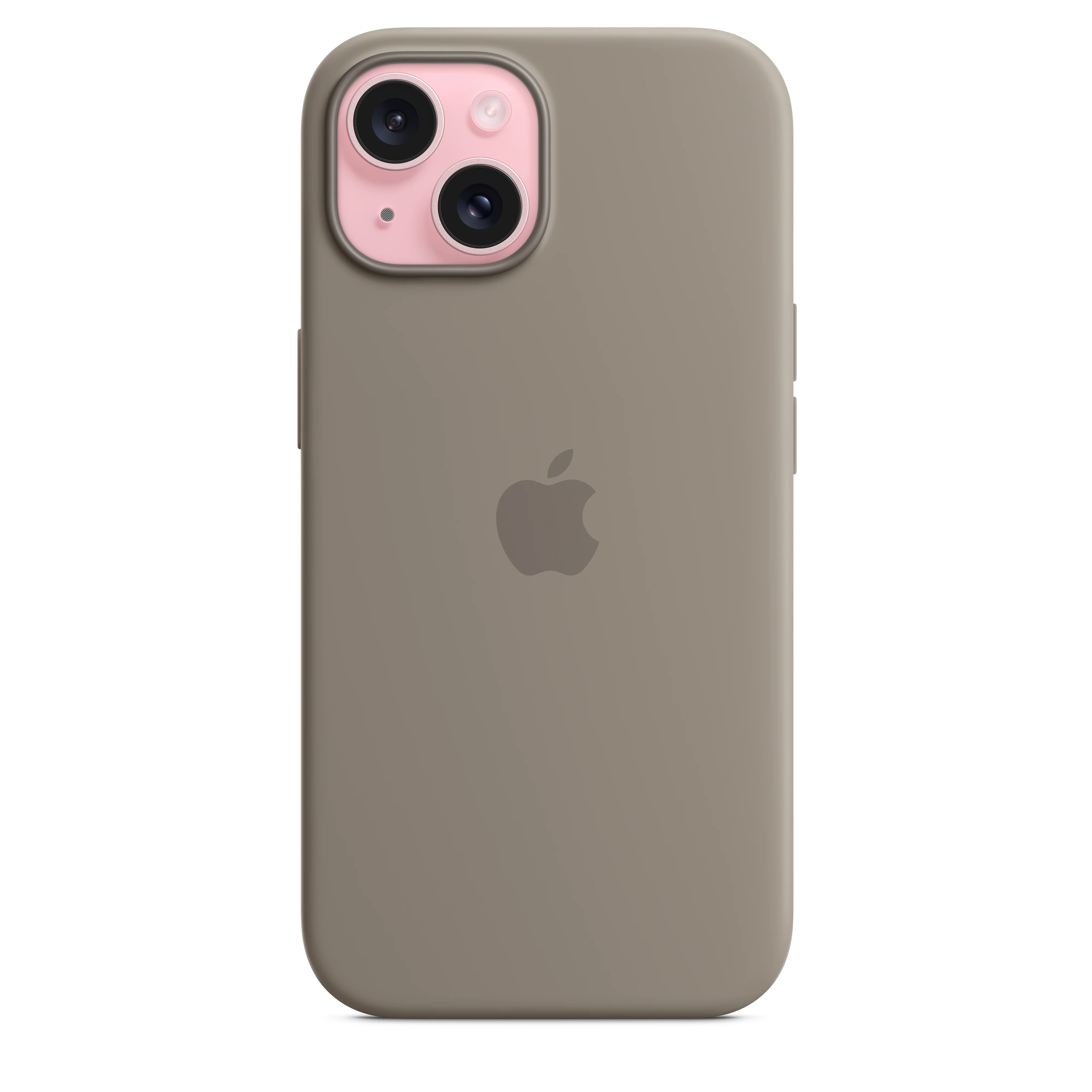 Funda de silicón con MagSafe para el iPhone 15 - Color arcilla - Image 2