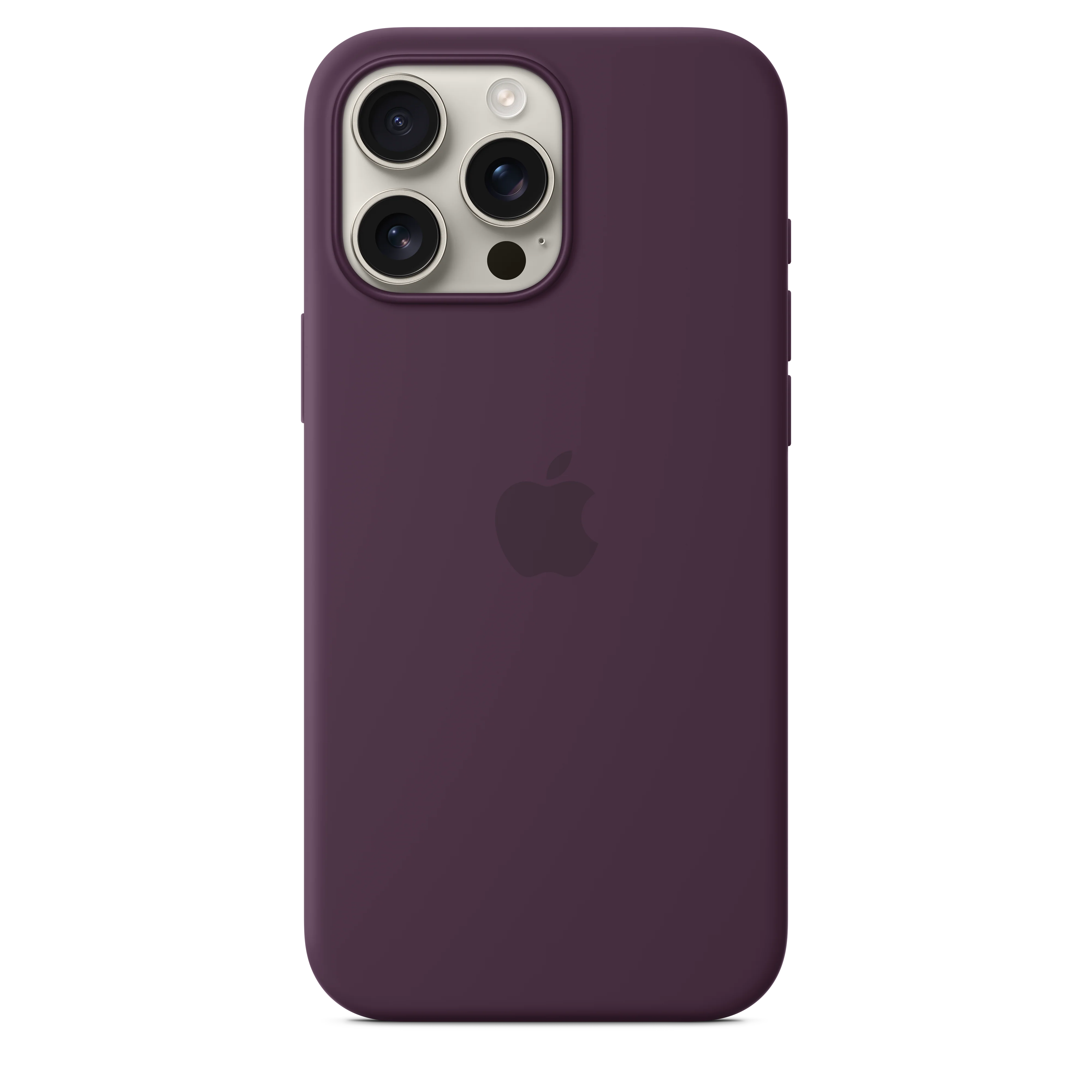 Funda de silicón con MagSafe para el iPhone 16 Pro Max - Color ciruela - Image 2