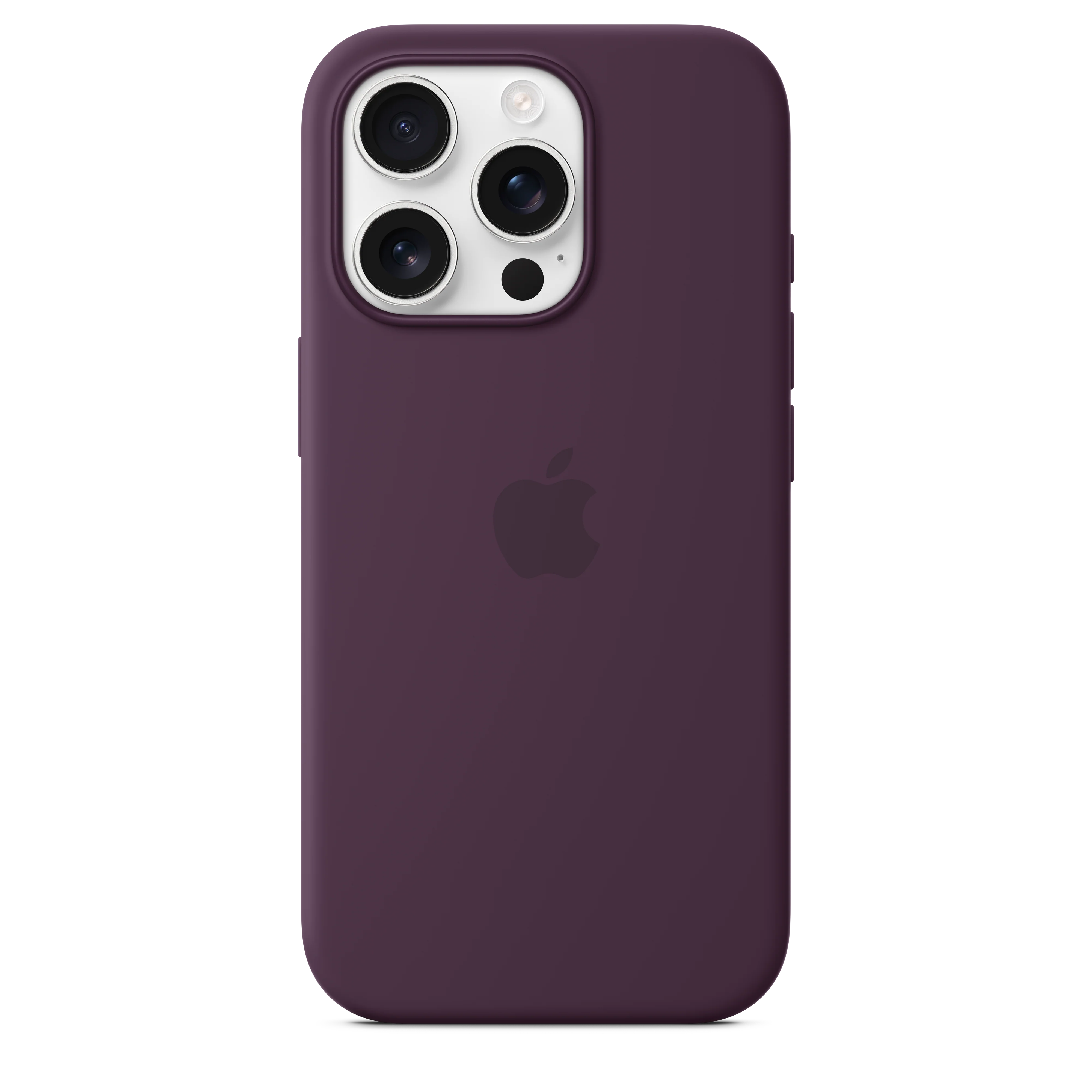 Funda de silicón con MagSafe para el iPhone 16 Pro - Color ciruela - Image 3