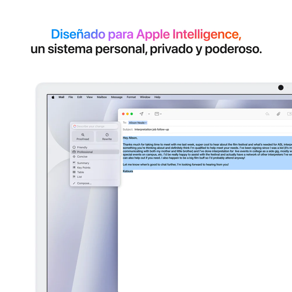 iMac con pantalla Retina 4,5K de 24 pulgadas: Chip M4 de Apple con CPU de 10 núcleos y GPU de 10 núcleos, 512 GB SSD - Plata - Image 5