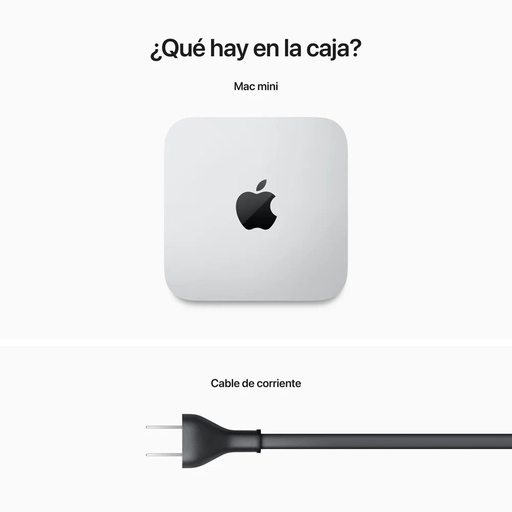 Mac mini: Chip M2 de Apple con CPU de ocho núcleos y GPU de diez núcleos, 256 GB SSD - Plata - Image 7