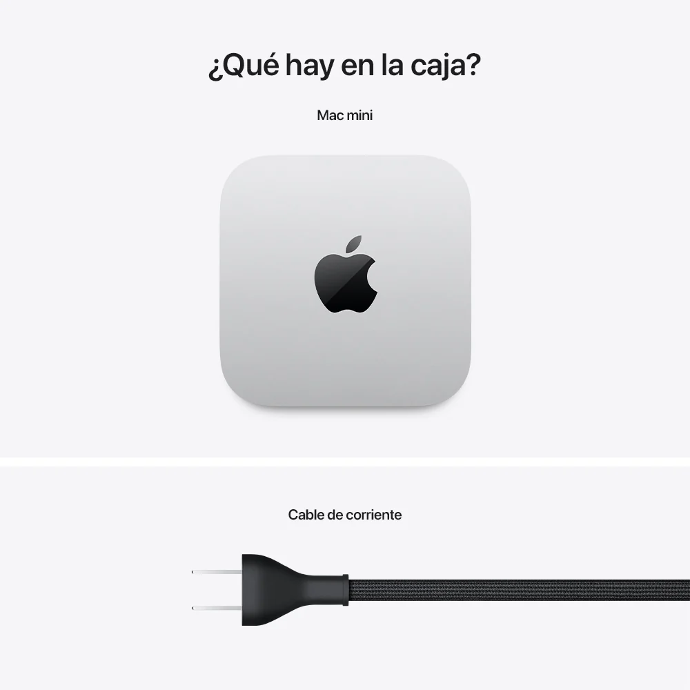 Mac mini: Chip M4 de Apple con CPU de 10 núcleos y GPU de 10 núcleos, 256 GB SSD - Plata - Image 8