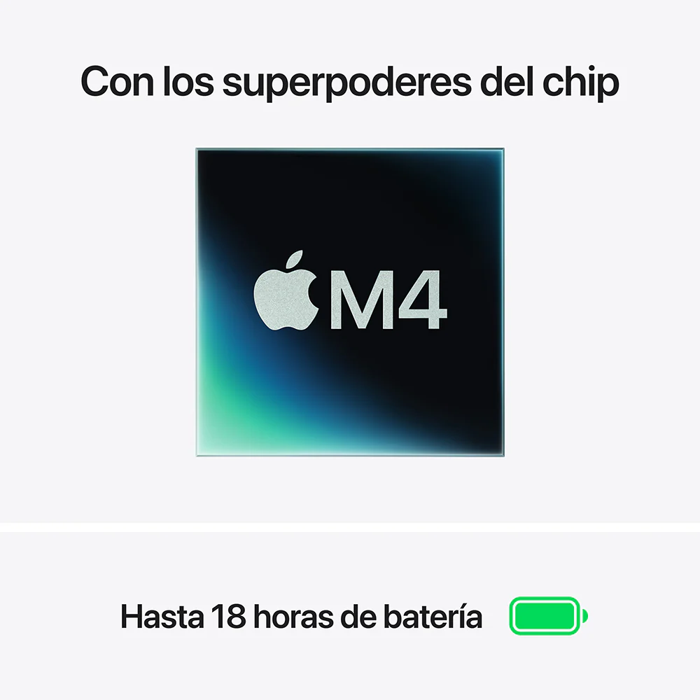 MacBook Air de 13 pulgadas: Chip M4 de Apple con CPU de 10 núcleos y GPU de 8 núcleos, 256 GB SSD - Azul cielo - Image 4