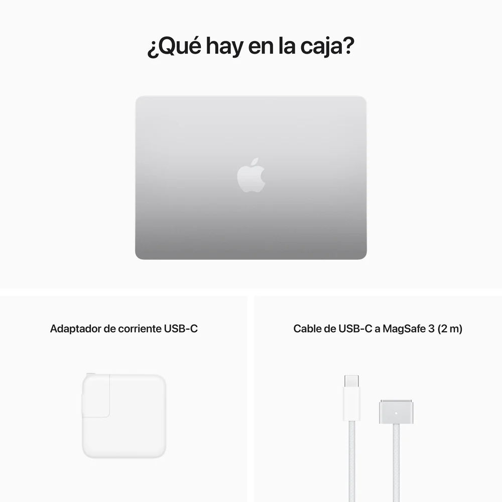 MacBook Air de 13 pulgadas: Chip M2 de Apple con CPU de ocho núcleos y GPU de ocho núcleos, 256 GB SSD - Plata - Image 11