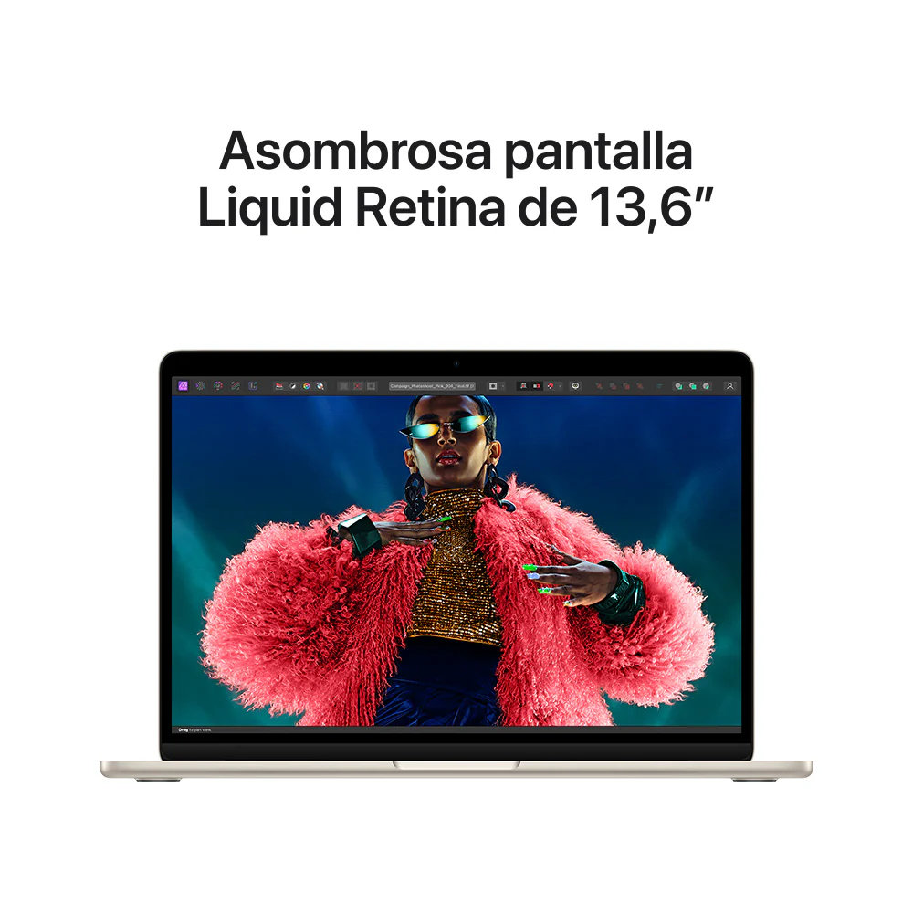 MacBook Air de 13 pulgadas: Chip M3 de Apple con CPU de 8 núcleos y GPU de 8 núcleos, 256 GB SSD - Blanco estrella - Image 5