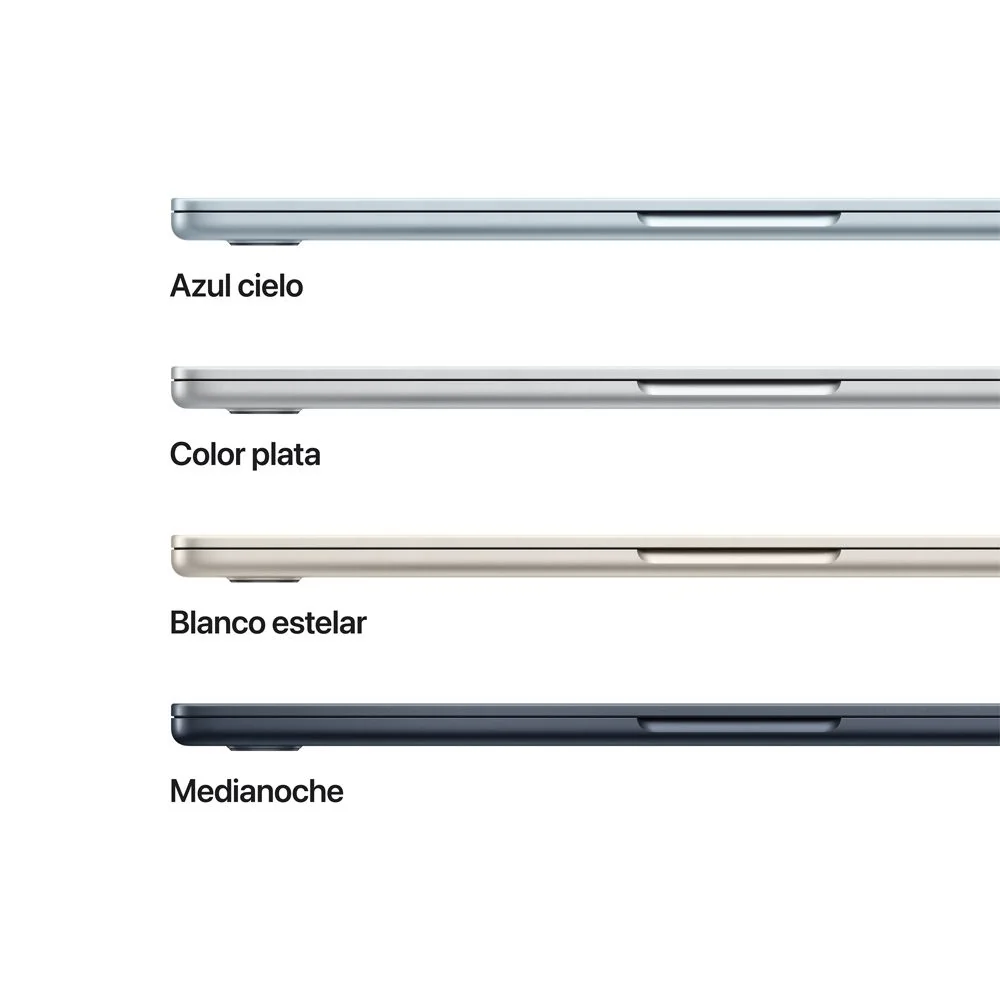 MacBook Air de 13 pulgadas: Chip M5 de Apple con CPU de 10 núcleos y GPU de 10 núcleos, 1 TB SSD - Plata - Image 3