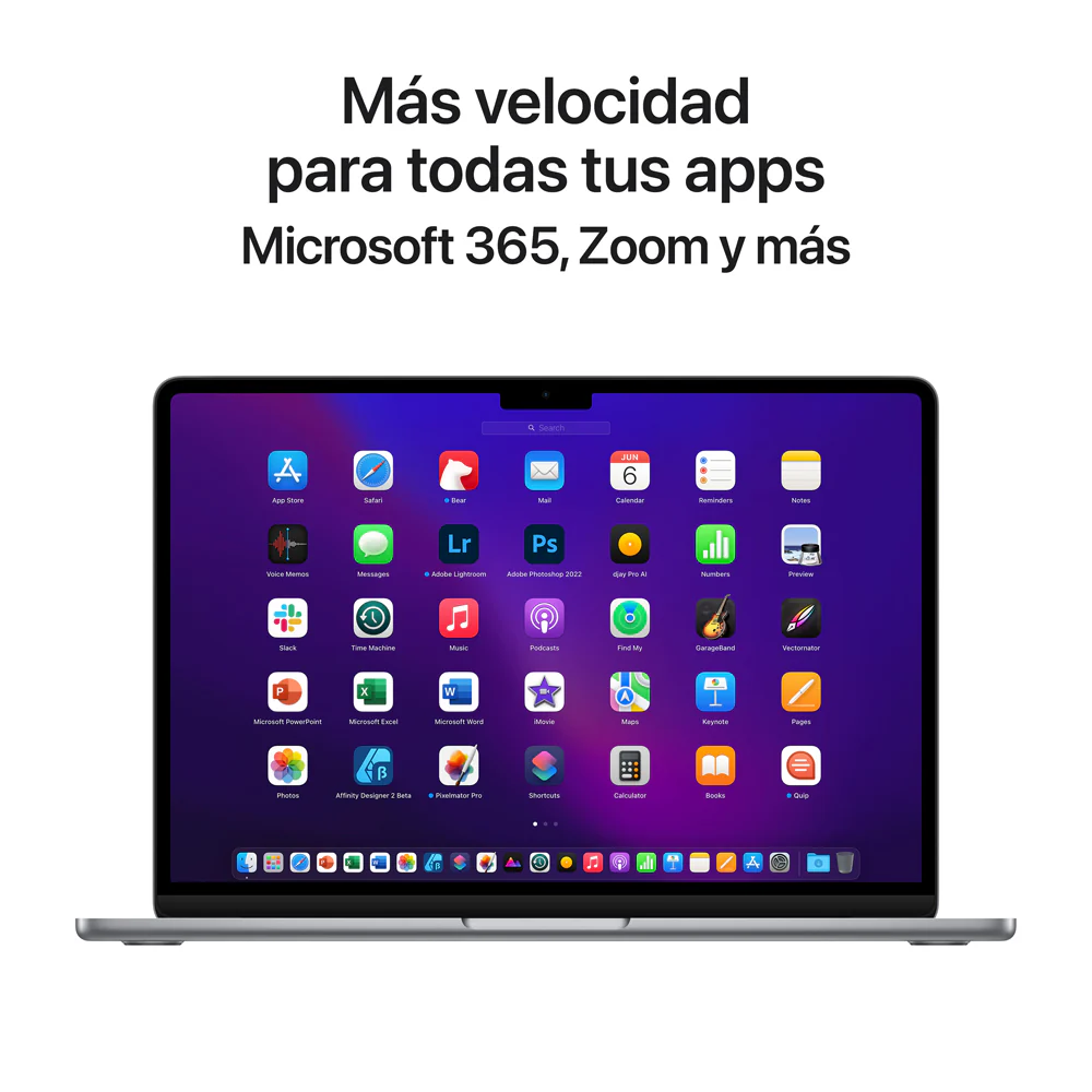 MacBook Air de 13 pulgadas: Chip M2 de Apple con CPU de ocho núcleos y GPU de ocho núcleos, 256 GB SSD - Gris espacial - Image 10