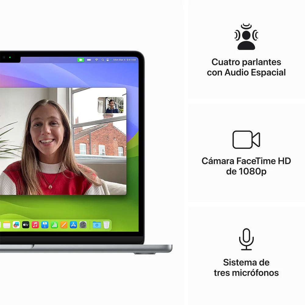 MacBook Air de 13 pulgadas: Chip M3 de Apple con CPU de 8 núcleos y GPU de 10 núcleos, 512 GB SSD - Gris espacial - Image 6