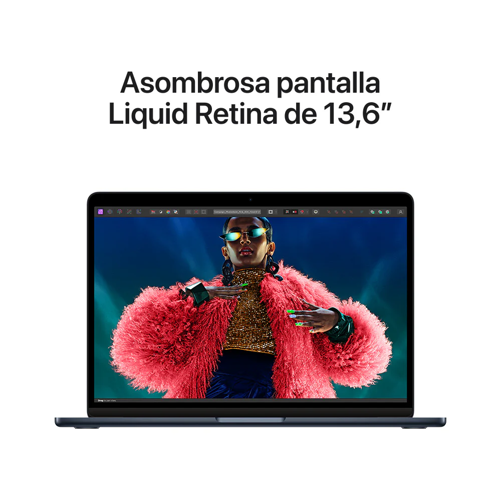 MacBook Air de 13 pulgadas: Chip M3 de Apple con CPU de 8 núcleos y GPU de 10 núcleos, 512 GB SSD - Azul medianoche - Image 5