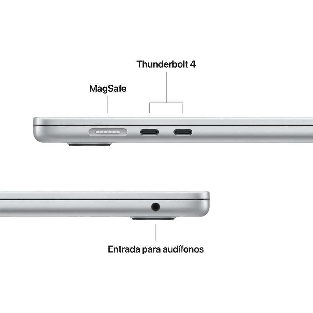 MacBook Air de 15 pulgadas: Chip M5 de Apple con CPU de 10 núcleos y GPU de 10 núcleos, 1 TB SSD - Plata - Image 6