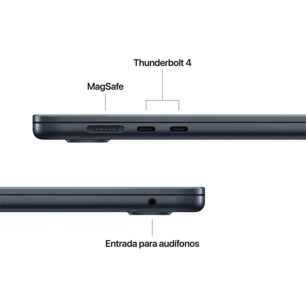 MacBook Air de 15 pulgadas: Chip M5 de Apple con CPU de 10 núcleos y GPU de 10 núcleos, 1 TB SSD - Azul medianoche - Image 6