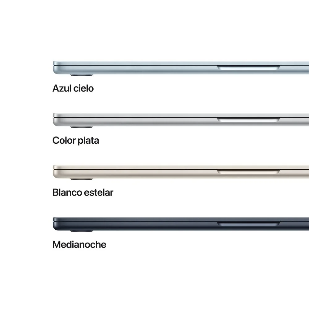 MacBook Air de 15 pulgadas: Chip M5 de Apple con CPU de 10 núcleos y GPU de 10 núcleos, 1 TB SSD - Azul cielo - Image 3