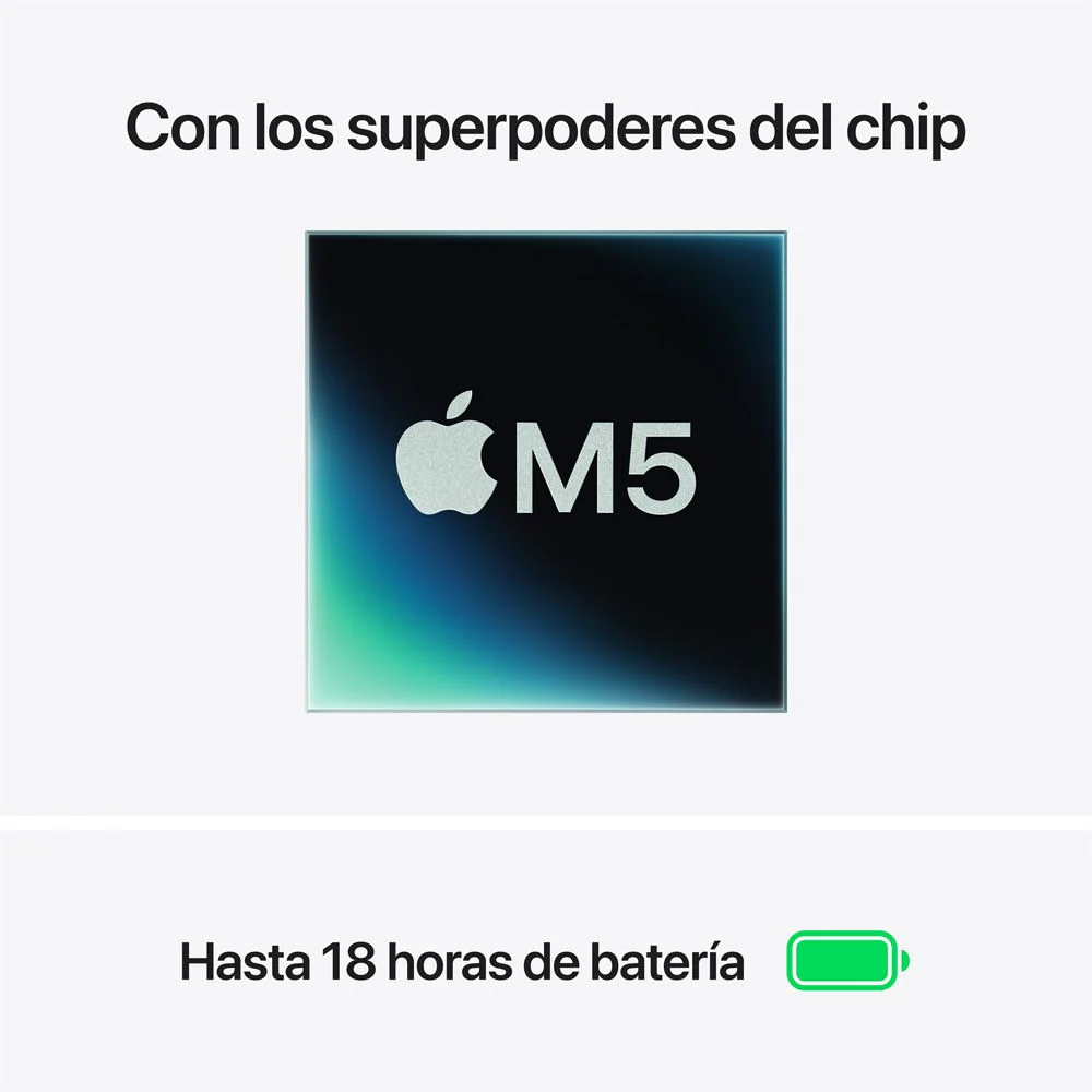 MacBook Air de 15 pulgadas: Chip M5 de Apple con CPU de 10 núcleos y GPU de 10 núcleos, 1 TB SSD - Azul cielo - Image 4