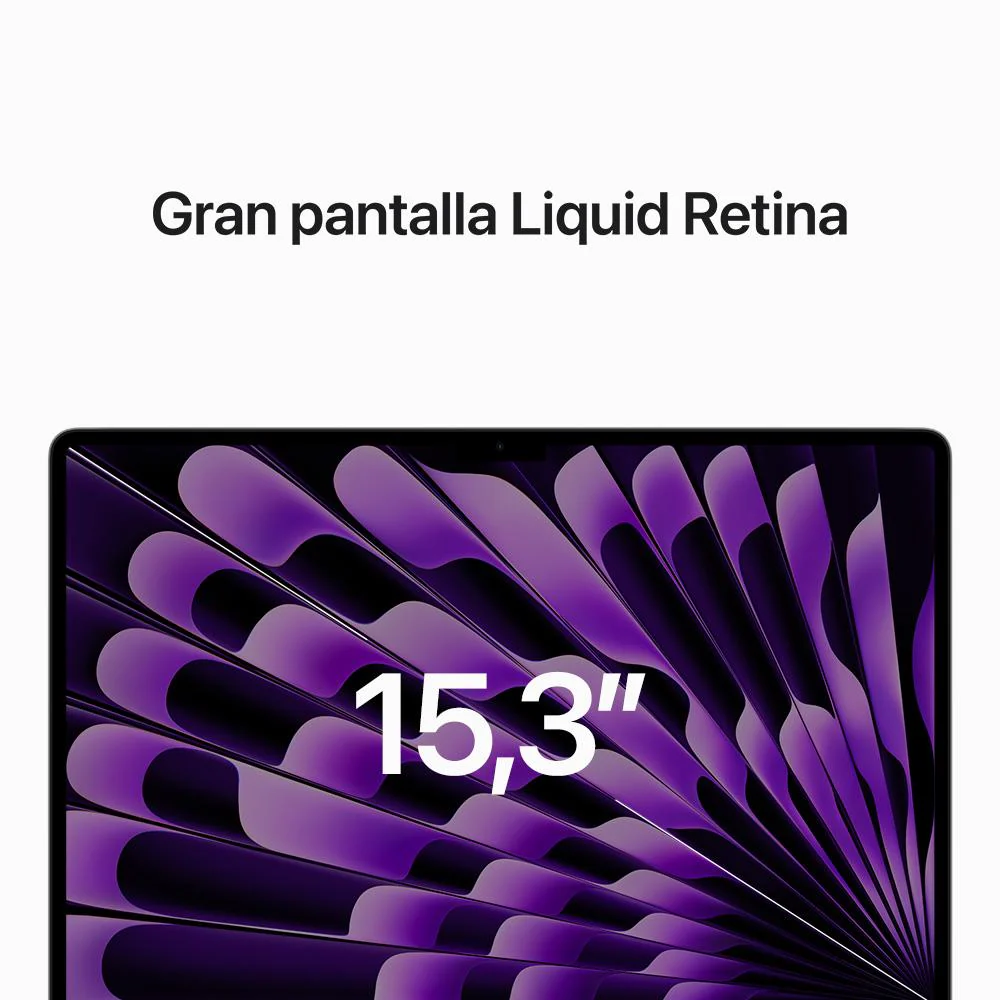 MacBook Air de 15 pulgadas: Chip M2 de Apple con CPU de ocho núcleos y GPU de diez núcleos, 256 GB SSD - Gris espacial - Image 5