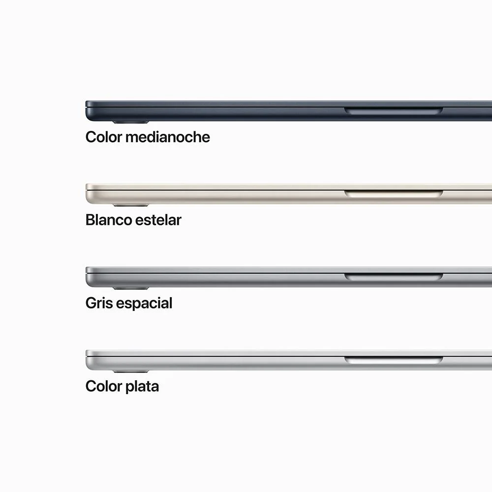 MacBook Air de 15 pulgadas: Chip M2 de Apple con CPU de ocho núcleos y GPU de diez núcleos, 512 GB SSD - Blanco estrella - Image 10